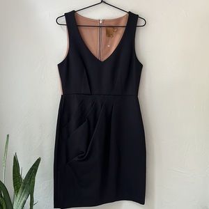 NEW NEIMAN MARCUS ALI RO SIDE PLEAT BLACK DRESS 4